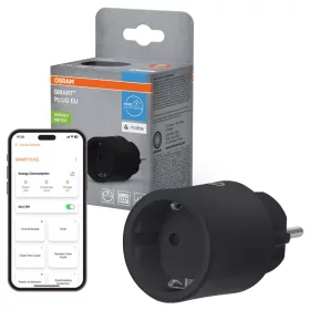 Okos konnektor 2300W fekete Osram SMART+ WiFi Matter
