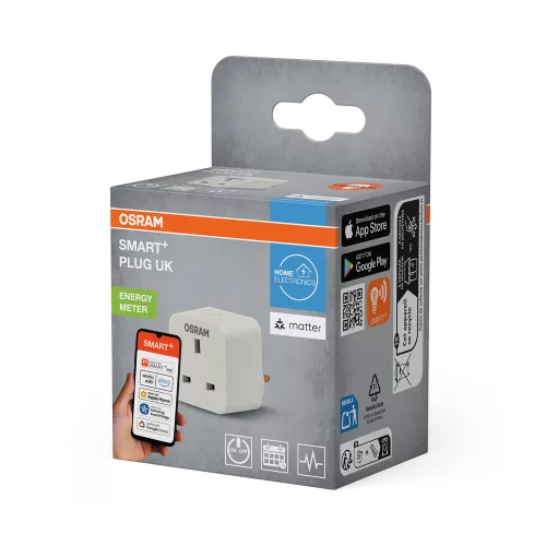 Okos konnektor 3120W Be/Ki Kapcsolóval Fehér Osram SMART+ WiFi Matter