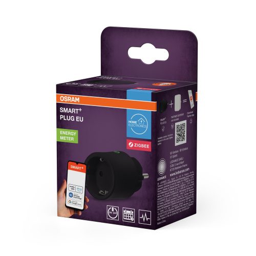 Okos konnektor ki-/bekapcsolóval, fekete, Osram SMART+ WiFi ZigBee