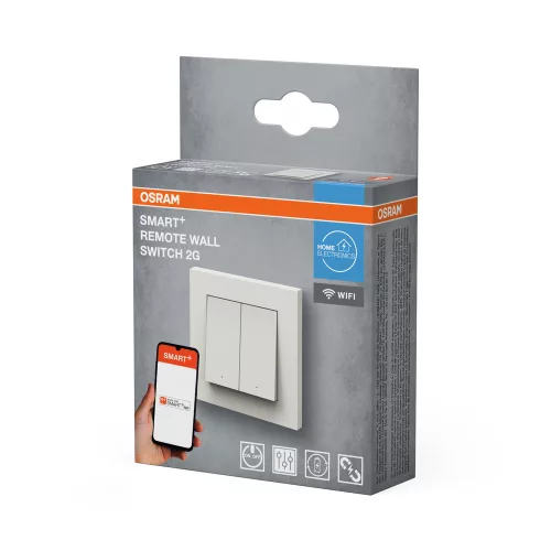 Osram intelligens fali kapcsoló, fekete, SMART+ WiFi