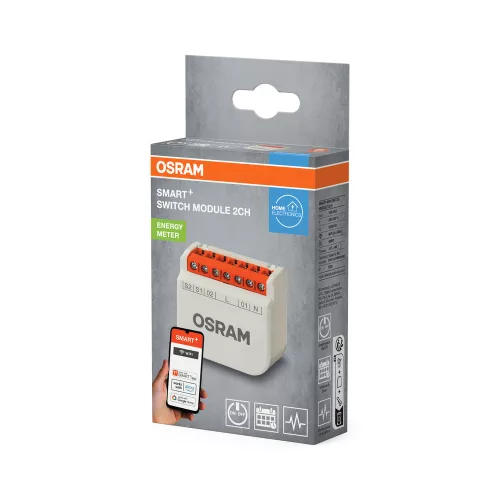 Osram SMART+ WiFi intelligens kapcsolómodul kétirányú vezérlő fekete