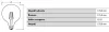 E27 G125 LED izzó 4W = 40W 470lm 2700K  300° OSRAM