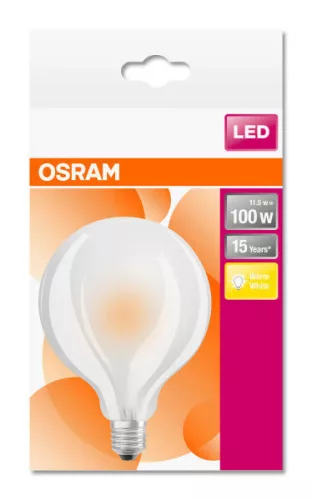 E27 G95 LED izzó 11.5W = 100W 1521lm 2700K 300° OSRAM