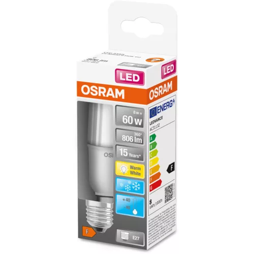 E27 LED izzó 8W = 60W 806lm 2700K OSRAM Stick