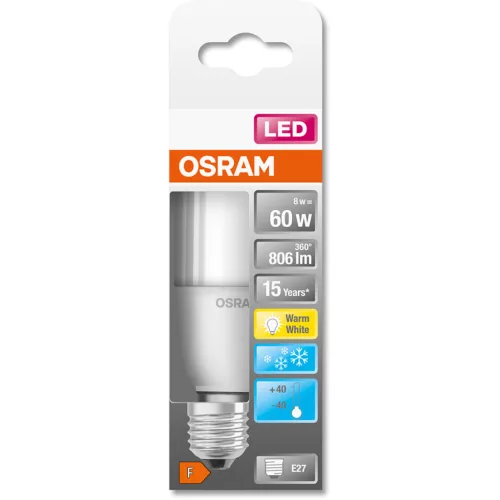 E27 LED izzó 8W = 60W 806lm 2700K OSRAM Stick