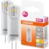 LED G4 KAPSZULÁS izzó 1.8W = 20W 200lm 2700K 300° OSRAM Star 2PAK