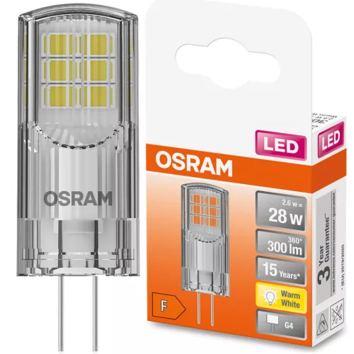 LED G4 KAPSZULÁS izzó 2.6W = 30W 300lm 2700K 320° OSRAM Star