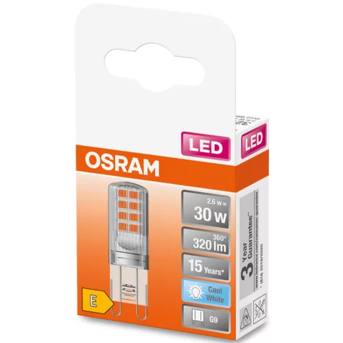 G9 LED izzó KAPSZULA 2.6W = 30W 320lm 4000K Semleges 300° OSRAM STAR