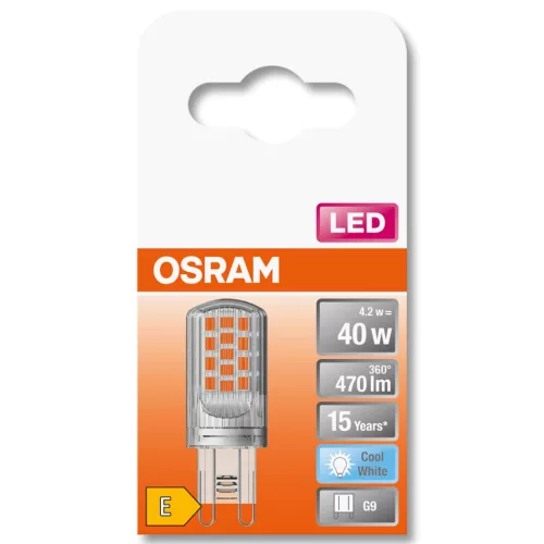 G9 LED izzó KAPSZULA 4.2W = 40W 470lm 4000K Semleges 300° OSRAM STAR