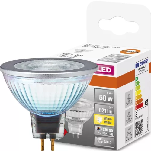 LED izzó GU5.3 MR16 8W = 50W 621lm 2700K  36° CRI90 12V OSRAM SUPERSTAR szabályozható