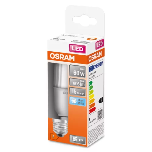 E27 LED izzó 8W = 60W 806lm 4000K Semleges 200° OSRAM STAR STICK