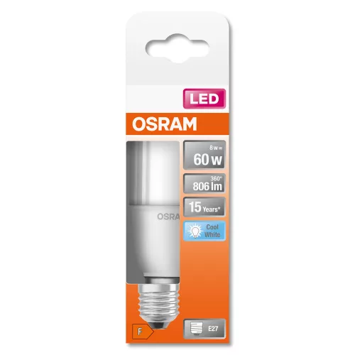 E27 LED izzó 8W = 60W 806lm 4000K Semleges 200° OSRAM STAR STICK