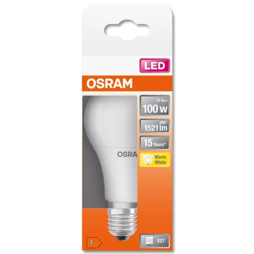 LED izzó E27 A60 13W = 100W 1521lm 2700K 200° OSRAM STAR