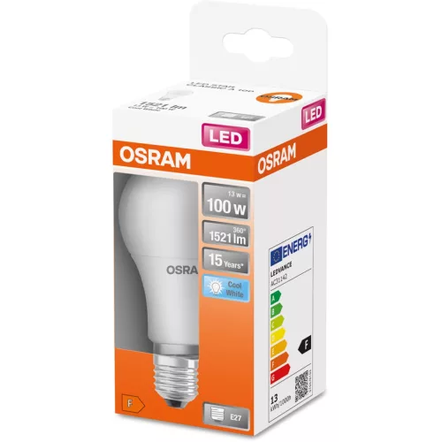 E27 A60 LED izzó 13W = 100W 1521lm 4000K Semleges 200° OSRAM STAR
