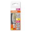 LED izzó E14 B35 3.4W = 40W 470lm 2700K 300° CRI90 izzószál OSRAM SUPERSTAR+ szabályozható