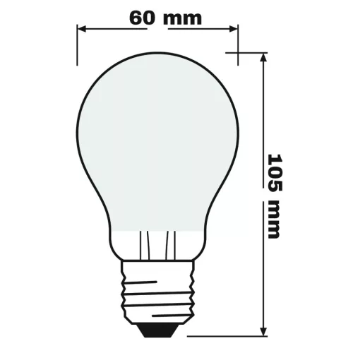 LED izzó E27 A60 6.5W = 60W 806lm 2700K 300° OSRAM STAR