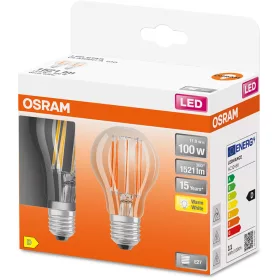   2db LED izzó E27 A60 11W = 100W 1521lm 2700K  300° Izzószál OSRAM STAR