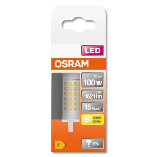 LED izzó R7s 78mm 12W = 100W 1521lm 2700K  360° OSRAM STAR