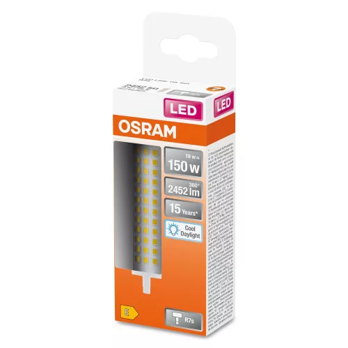 LED kapszulaizzó R7s 19W = 150W 2452lm 6500K Hideg 300° LINE Osram
