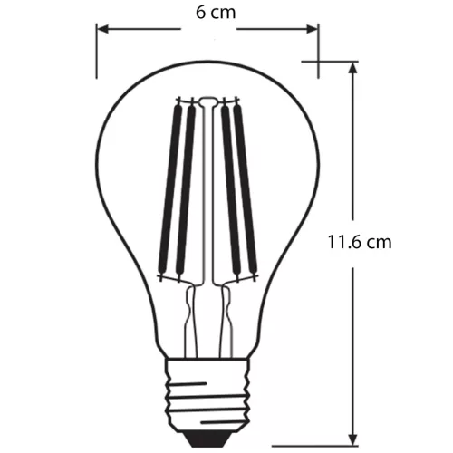 LED izzó 4,9W E27 2700K 470lm hőérzékelő szürkület érzékelővel