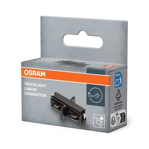 Osram Traclight egyenes fekete síncsatlakozó
