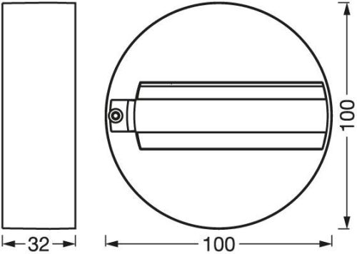 Osram Traclight mennyezeti tartó, fekete, Traclight