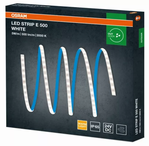 LED-szalag 5m 24W 2000lm 3000K meleg fehér 24V DC IP65 STRIP ECO Osram
