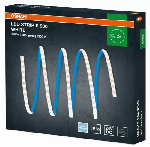 LED-szalag 5m 24W 2000lm 6500K hideg fehér 24V DC IP65 STRIP ECO Osram