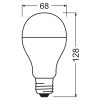 E27 A68 LED izzó 19W = 150W 2452lm 3000K 200° OSRAM
