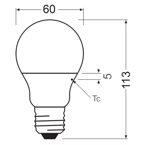 2PAK LED izzó E27 A60 8.5W = 60W 806lm 4000K Semleges 200° OSRAM ÉRTÉK