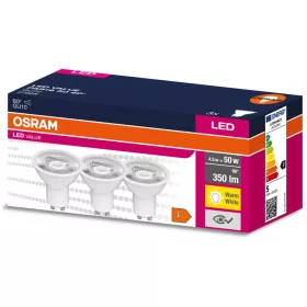   3PAK LED izzó GU10 4.5W = 50W 350lm 2700K meleg 60° OSRAM ÉRTÉK