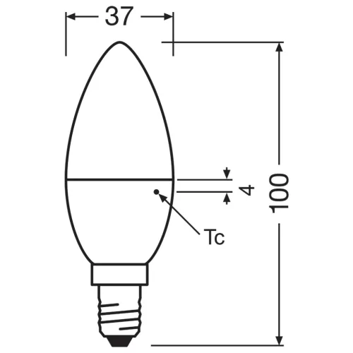 3db LED izzó E14 B35 4.9W = 40W 470lm 4000K Semleges 200° OSRAM ÉRTÉK