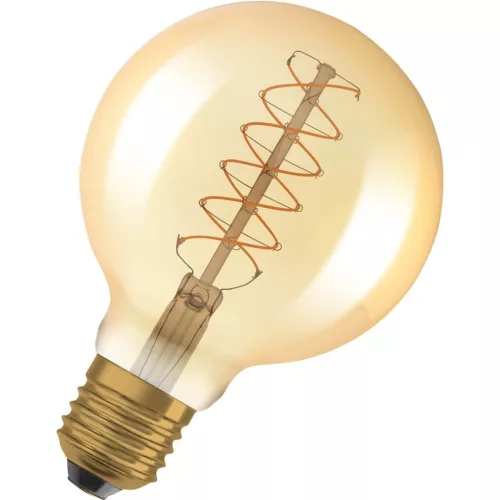 Dekoratív LED izzó E27 G95 4,8W = 37W 420lm 2200K  320°-os izzószál szabályozható