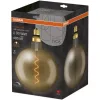 Dekoratív LED izzó E27 G200 4,8W = 33W 400lm 2200K meleg 320°-os izzószál szabályozható OSRAM Vintage 1906