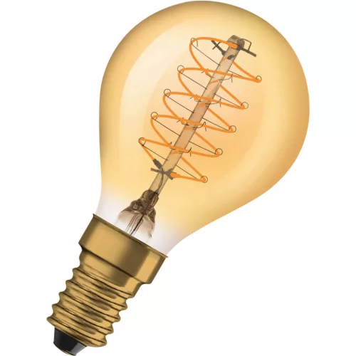 Dekoratív LED izzó E14 P45 3,4W = 25W 250lm 2200K  320°-os izzószál szabályozható OSRAM Vintage 1906