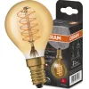 Dekoratív LED izzó E14 P45 3,4W = 25W 250lm 2200K  320°-os izzószál szabályozható OSRAM Vintage 1906