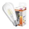 LED izzó E27 ST64 6,5W = 60W 806lm 2700K meleg 300°-os izzószál OSRAM