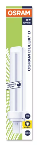 G24D-3 fénycső 26W 1800lm 2700K Meleg 120° OSRAM Dulux D