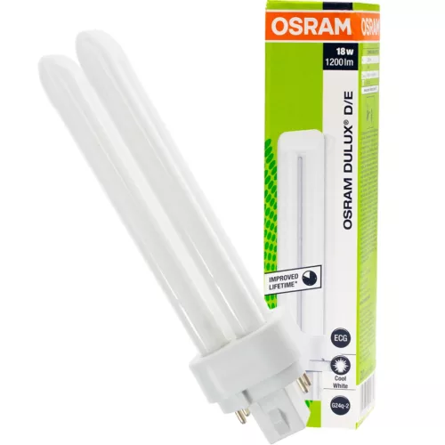 G24Q-2 fénycső 18W 1200lm 4000K Semleges 120° OSRAM Dulux D/E