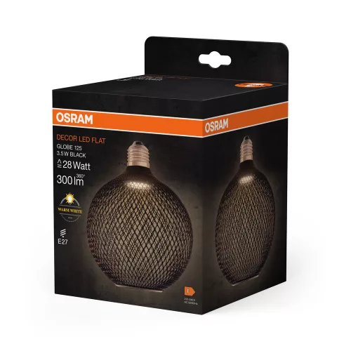 Dekoratív LED izzó E27 3,5 W = 28 W 300 lm Meleg 2700 K 100° Decor Osram