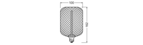 LED dekoratív izzó E27 3,5 W = 16 W 150 lm 1800 K Meleg 320° Izzószálas, szabályozható fényerejű dekor Osram