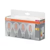 4x LED izzó A60 E27 7W = 60W 806lm 2700K Meleg 300°-os foglalat Osram
