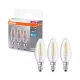 3x LED izzó B35 gyertya E14 5.9W = 60W 806lm Hideg 6500K 300° foglalat Osram