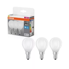   3x LED izzó P45 gömb E14 5.9W = 60W 806lm 6500K Hideg 300° foglalat Osram