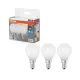 3x LED izzó P45 gömb E14 5.9W = 60W 806lm 6500K Hideg 300° foglalat Osram