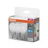 3x LED izzó P45 gömb E14 5.9W = 60W 806lm 6500K Hideg 300° foglalat Osram