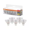 5x LED izzó MR16 reflektor GU5.3 3.8W = 35W 345lm 2700K meleg fehér 12V 36°-os foglalat Osram
