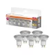 5x LED izzó PAR16 spotlámpa GU10 3.4W = 35W 230lm 2700K Meleg CRI90 36° Szabályozható foglalat Osram