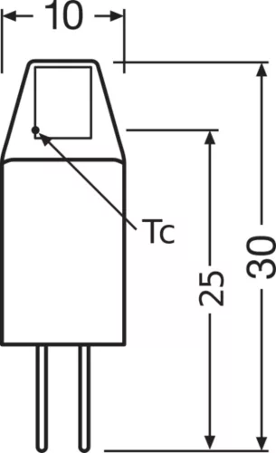 5x LED izzó kapszula G4 1W = 10W 100lm 2700K Meleg 12V 320° foglalat Osram