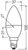 LED izzó B37 gyertya E14 2.9W = 25W 250lm 2700K Meleg CRI>97 200° CLASSIC Osram
